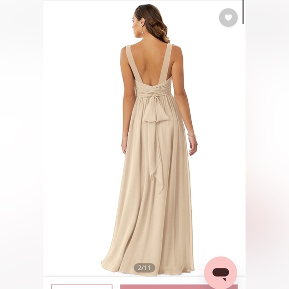 Azazie Kora Bridesmaid dress in Champagne - Picture 2 of 4